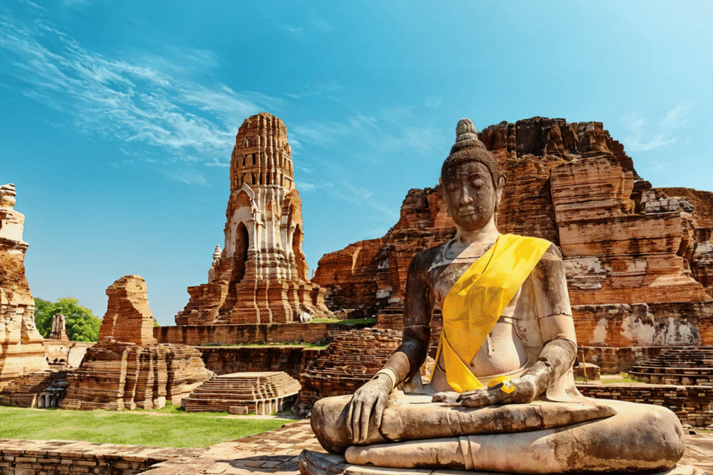 Wat Mahathat in Ayutthaya, Thailand.