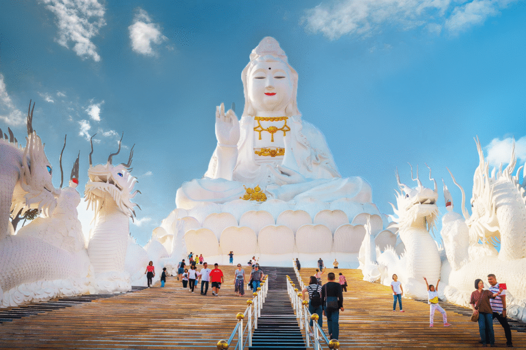Places to Visit in Thailand: White Temple (Wat Rong Khun) located in Chiang Rai
