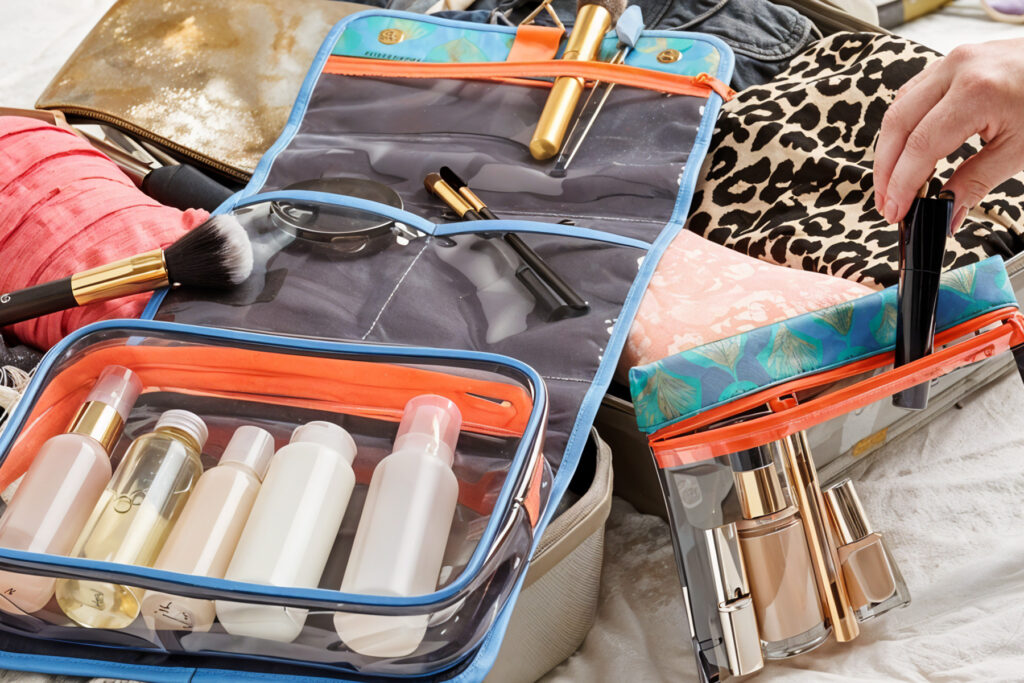 Makeup and personal care.